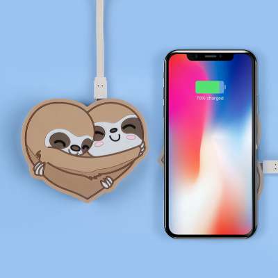 Animal cartoon style qi wireless charger Custom product corporate gift universal mobile phone wireless charging pad