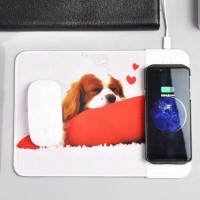 Promotion Gifts 5W Starlight Mouse Pad Colorful Print Dog Rabbit Animal Cartoon Mousepad Wireless Charging Qi Wireless Charger